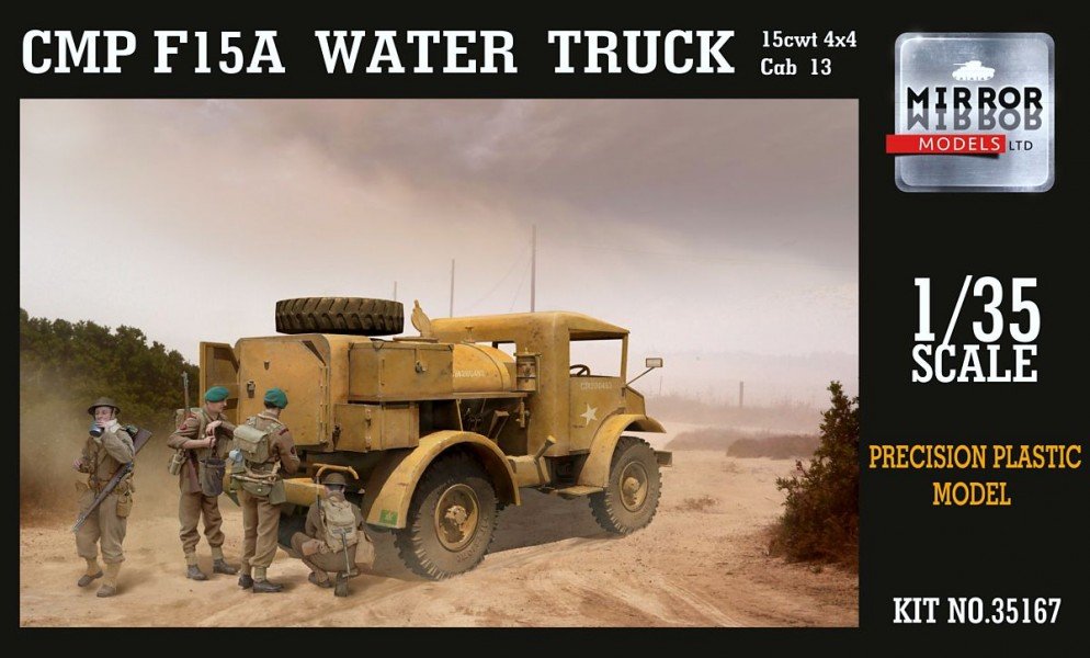 Mirror Models 35167 CMP Ford F15A Water truck, Cab 13 4x4 drive 1/35