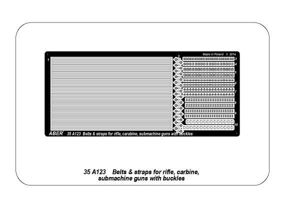 Aber 35A123 Belts and straps for rifle, carbine, submachine guns with buckles 1/35 – zdjęcie 7