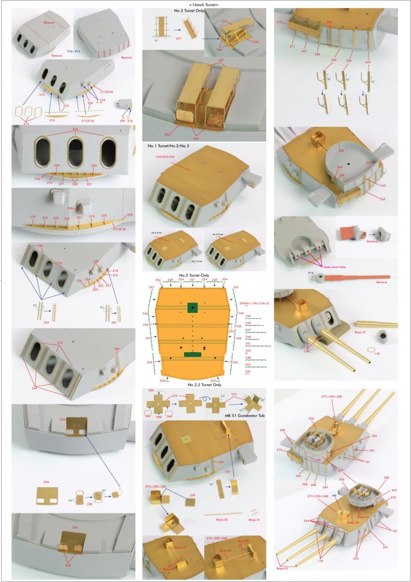 Pontos 22002F1 USS BB-63 Missouri 1945 Detail Up Set (Without wooden deck) 1/200 – zdjęcie 33