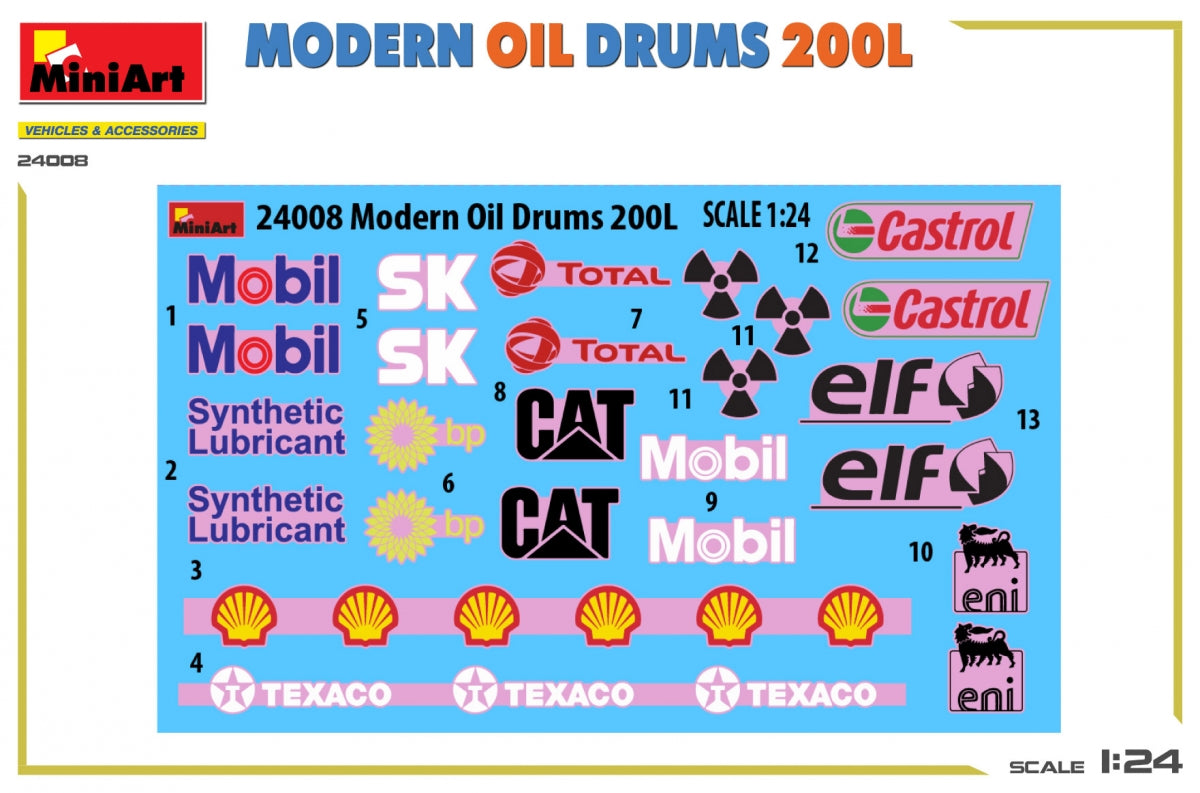 MiniArt 24008 MODERN OIL DRUMS 200L 1/24 – zdjęcie 2