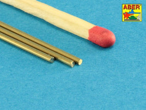 Aber BR12 Brass round rods Ø 1.2mm length 250mm x 3 pcs. – image 4