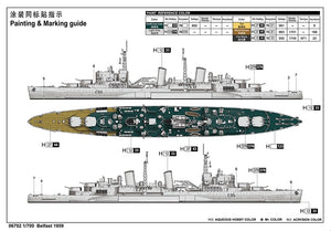 Trumpeter 06702 HMS Belfast 1959 1/700 – zdjęcie 3