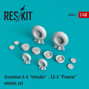 RESKIT RS48-0001 A-6 Intruder / EA-6 &amp;quot;Prowler&amp;quot; wheels set 1/48