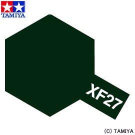 Tamiya XF27 Black Green (81727) Acrylic paint 10ml – zdjęcie 3