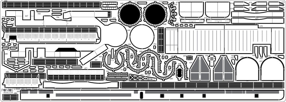 Pontos 35006F1 USS CV-9 Essex 1943 Detail Up Set 1/350 – zdjęcie 22