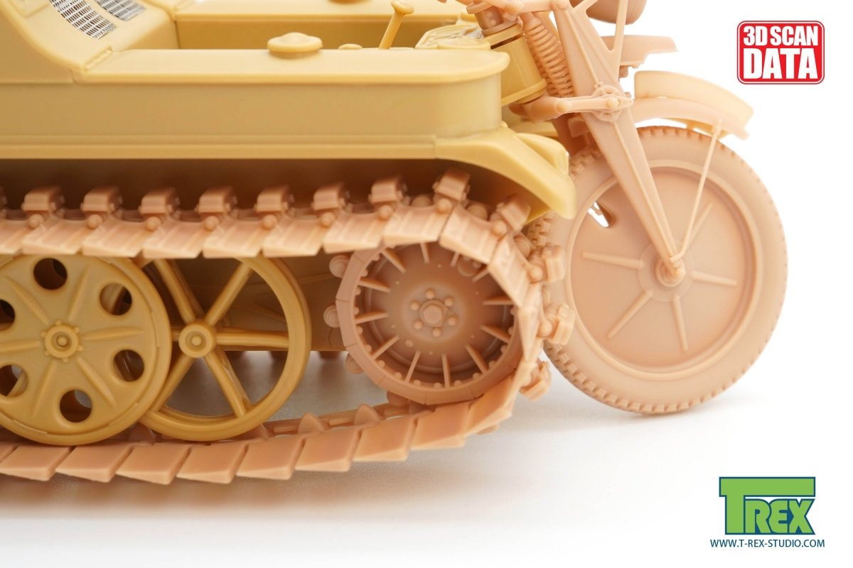 T-Rex Studio TR85060 Kettenkaraftrad Winterkette w/Sprockets, Wheels Type 2 1/35 – imagen 2