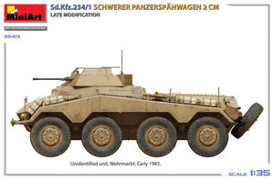 MiniArt 35413 Sd.Kfz.234/1 Schwerer Panzerspähwagen (2 cm). Late Mod 1/35 – zdjęcie 4