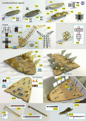 Very Fire VF350004 HMS Ark Royal Detail Up Set Trumpeter 65307 1/350 – zdjęcie 5
