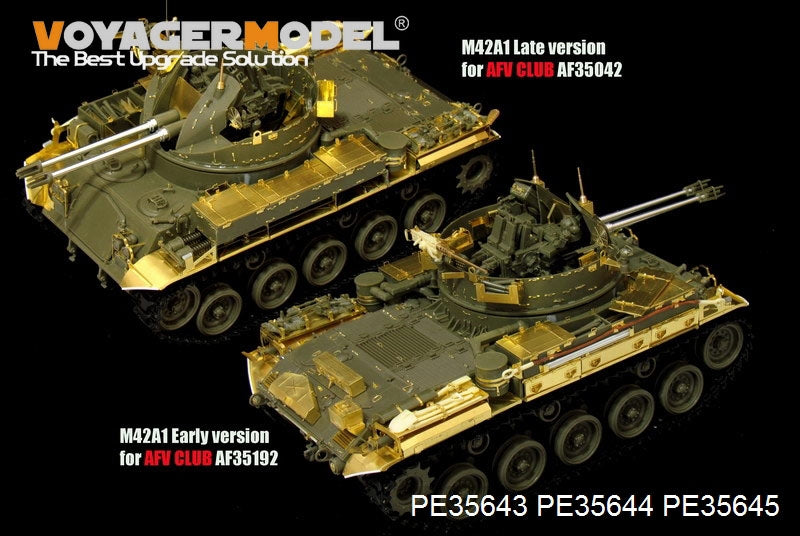 Voyager Model PE35645 Modern US M42A1 Duster fenders For AFV 35042 and 35192 1/35 – zdjęcie 2