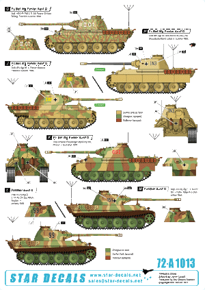 Star Decals 72-A1013 Befehlspanzer # 4. German Command 1/72 – image 2