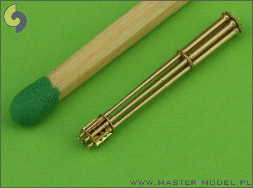 Master AM-72-039 M61 A1 Vulcan - Six-barrelled rotary 20mm cannon - turned barrels with etched barrel clamps – immagine 4