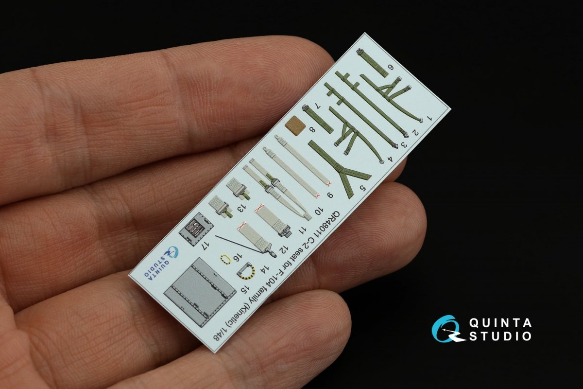 Quinta Studio QR48011 C-2 seat for F-104 family ( Kinetic ) 1/48 – zdjęcie 11