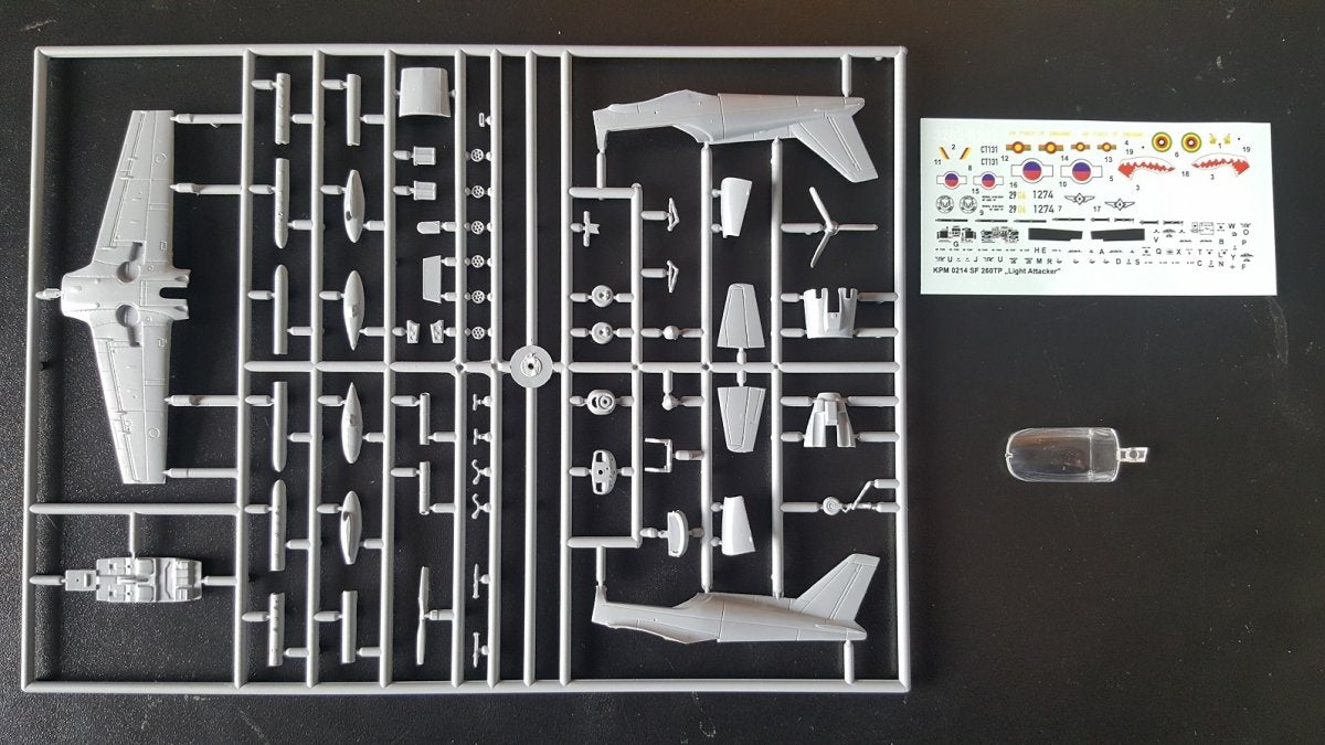 Kovozavody Prostejov KPM0214 SIAI SF-260TP Light Attacker 1/72 – zdjęcie 3