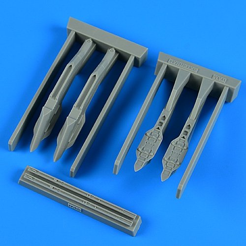 Quickboost QB49049 F-35A Lightning II pylons &amp;amp; missile launchers Tamiya 1/48