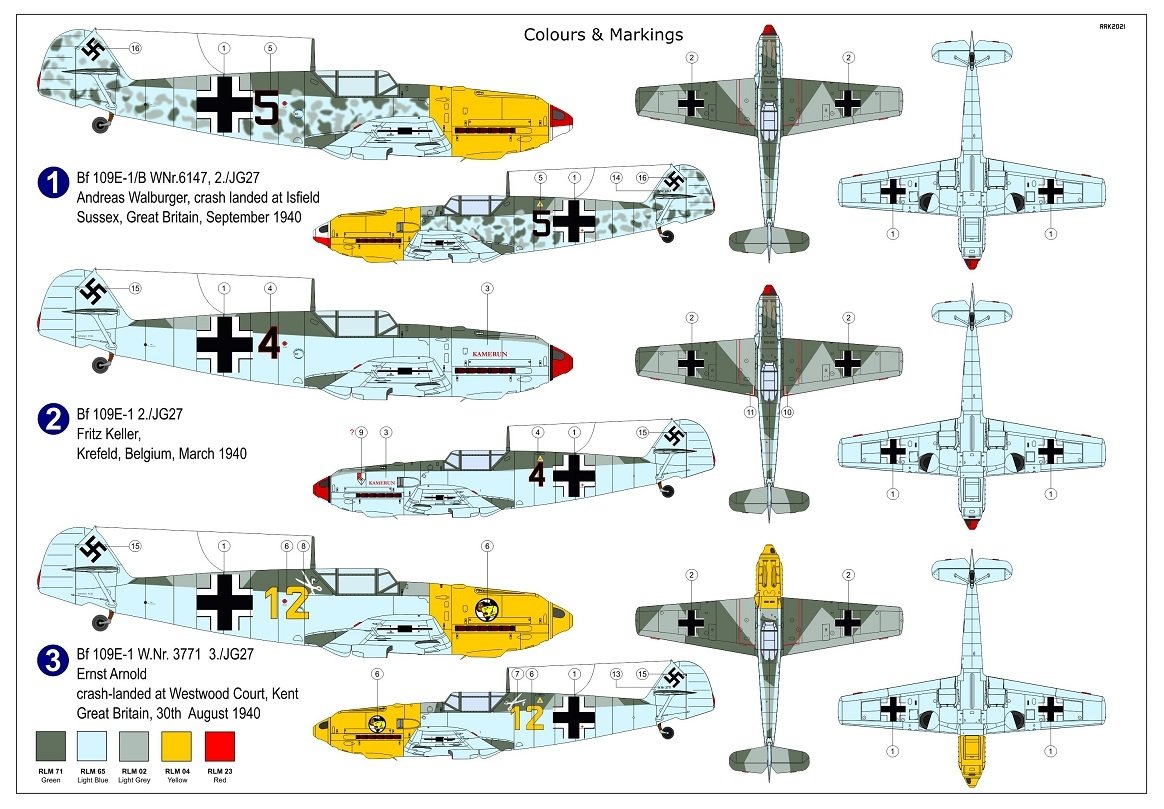AZ Model AZ7698 Bf 109E-1 “JG.27” 1/72 – image 2