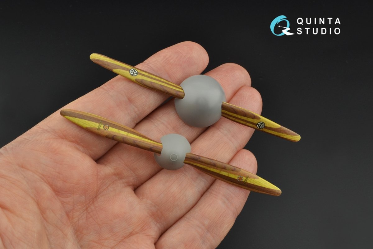 Quinta Studio QP32005 Wooden propellers Axial Wolff (Roden) 1/32 – zdjęcie 3