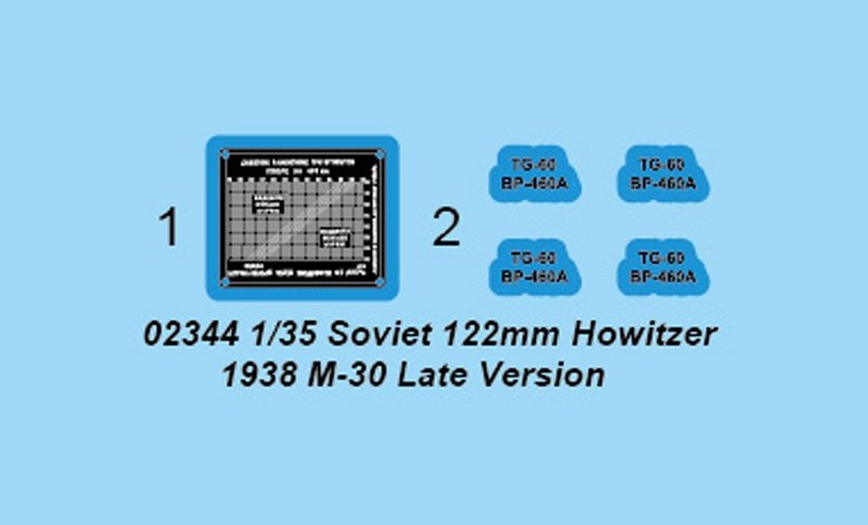 Trumpeter 02344 Soviet 122mm Howitzer 1938 M-30 Late Version – image 4