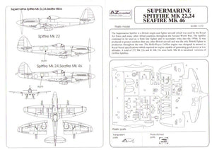 AZ Model AZ7353 Supermarine Spitfire Mk.22 Special 1/72 – image 6
