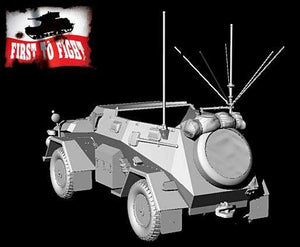 First to Fight PL110 Niemiecki Samochód Dowodzenia Sd.Kfz.247 Ausf.B Z Radiostacją 1/72 – zdjęcie 3