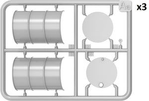 MiniArt 24012 Fuel and Oil Drums 1930-50’s Set 2 1/24 – zdjęcie 3