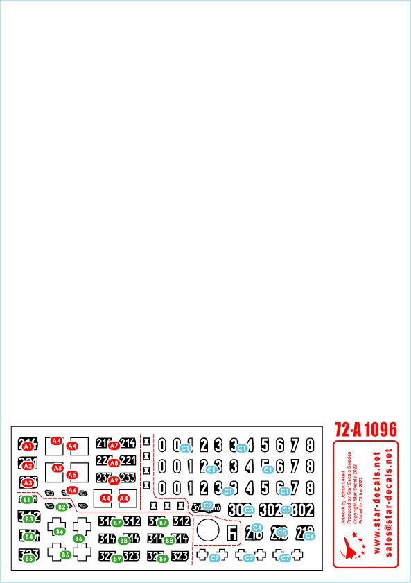 Star Decals 72-A1096 Tiger I. sPzAbt 502 # 2. Early / Mid production Tigers.1943-45. 1/72 – Bild 3