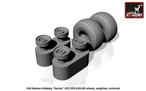 Armory Models AW48405 Hawker-Siddeley Harrier GR.7/GR.9/AV-8B wheels w/ weighted tyres 1/48 – zdjęcie 8