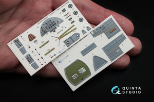 Quinta Studio QD48016 Polikarpov I-185 3D-Printed &amp;amp; colored Interior on decal paper (for ARK kit) 1/48 – image 3