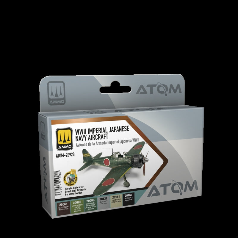 AMMO by Mig Jimenez 20928 ATOM WWII Imperial Japanese Navy Aircraft Set 6x20ml