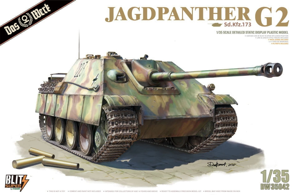 Das Werk DW35042 Panther Ausf.G Production tardive SUPER BLITZ 1/35