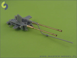 Master SM-35-003 Schnellboot Typ S-100 armament gun barrels - Flak M42 3,7cm (1pcs) and Flak 38 20mm (3pcs) – zdjęcie 6
