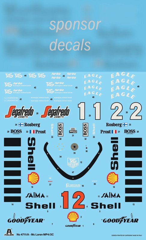 Italeri 4711 McLaren MP4/2C Prost-Rosberg 1/12 – image 2