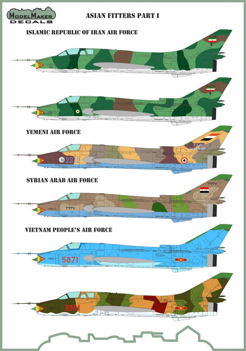 Décalcomanies ModelMaker D48122 Monteurs asiatiques Partie I 1/48