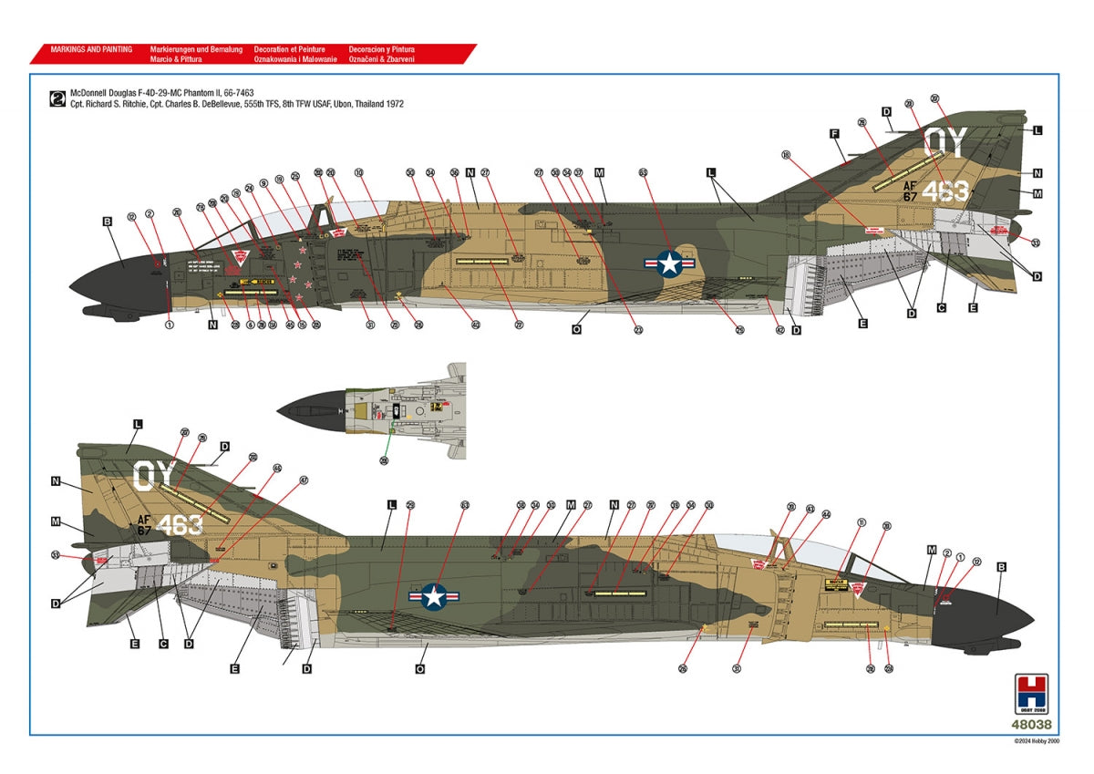 Hobby 2000 48038 Vietnam Aces vol.2 ( ACADEMY + CARTOGRAF + MASKI ) 1/48 – zdjęcie 3