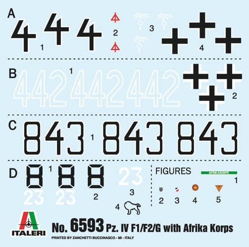 Italeri 6593 Pz.Kpfw.IV F1/F2/G With Afrika Korps Infantry 1/35 – image 3