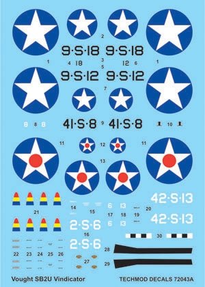 Techmod 72043 - Vought SB2U Vindicator 1/72