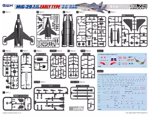 Great Wall Hobby L7211 MiG-29 &amp;quot;9-12&amp;quot; Fulcrum Early Type 1/72 – zdjęcie 2