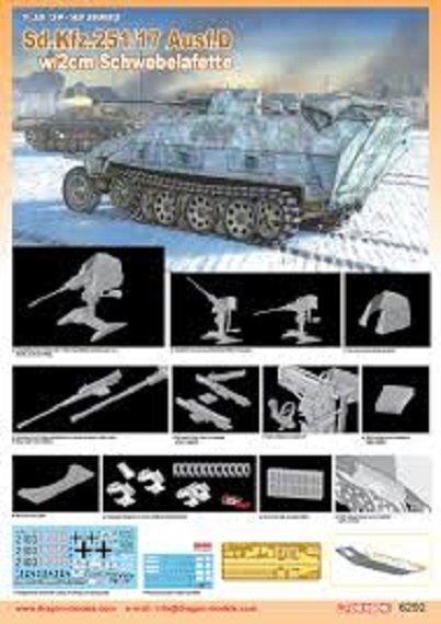 Dragon 6292 Sd.Kfz. 251/17 Ausf. D w/2cm Schwebelafette 1/35 – zdjęcie 2