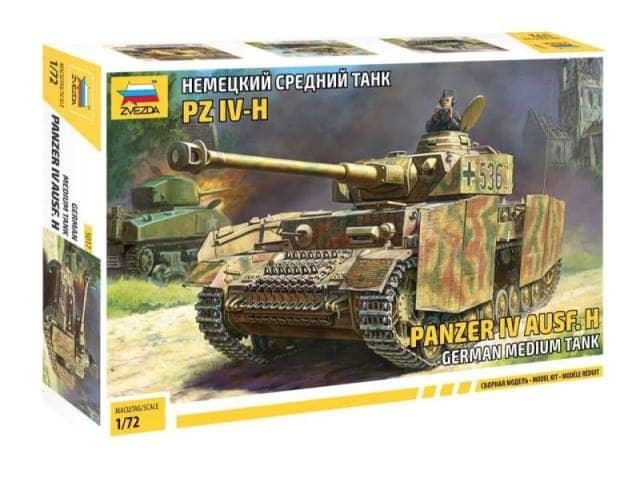 Zvezda 5017 Pz.Kpfw.IV Ausf.H German Medium Tank 1/72