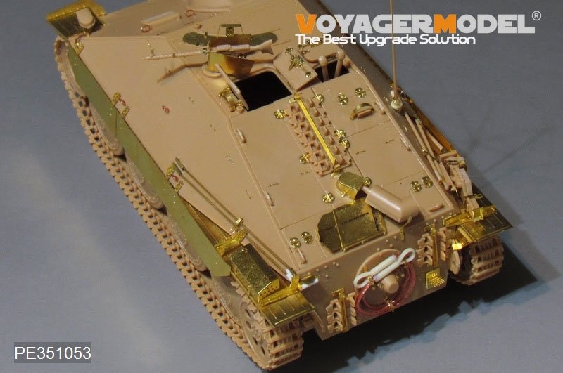 Voyager Model PE351053B WWII German Sd.Kfz.138/2 Hetzer Tank Destroyer Late Version (B ver include Gun Barrel) For ACADMY 13230/13277 1/35 – zdjęcie 22
