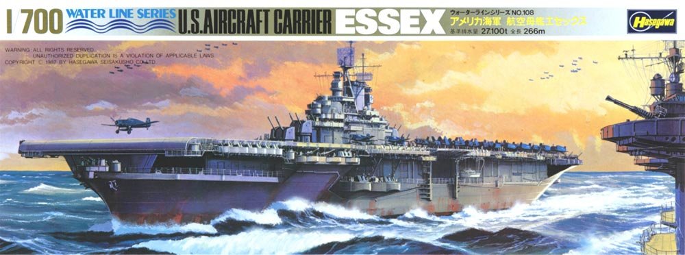 Hasegawa WL707 U.S.S. Essex 1/700