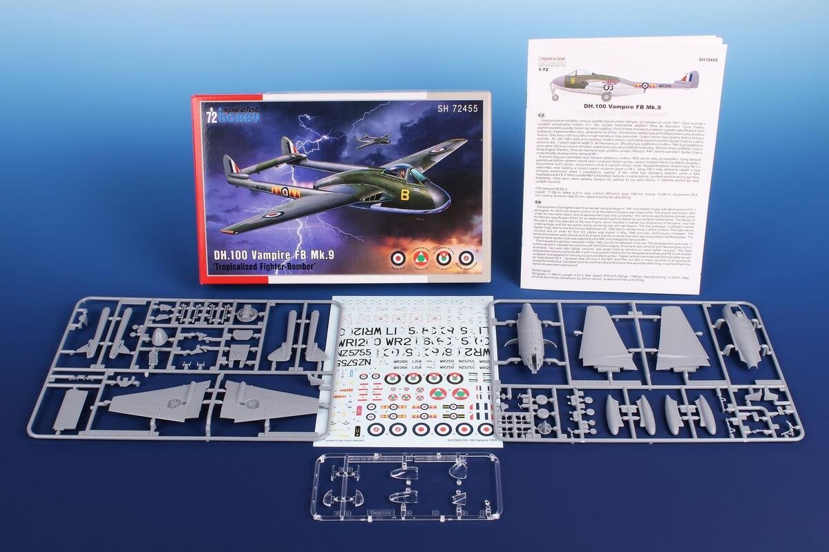 Special Hobby 72455 DH.100 Vampire FB.Mk.9 ’Tropicalised Fighter-Bomber’ 1/72 – zdjęcie 2