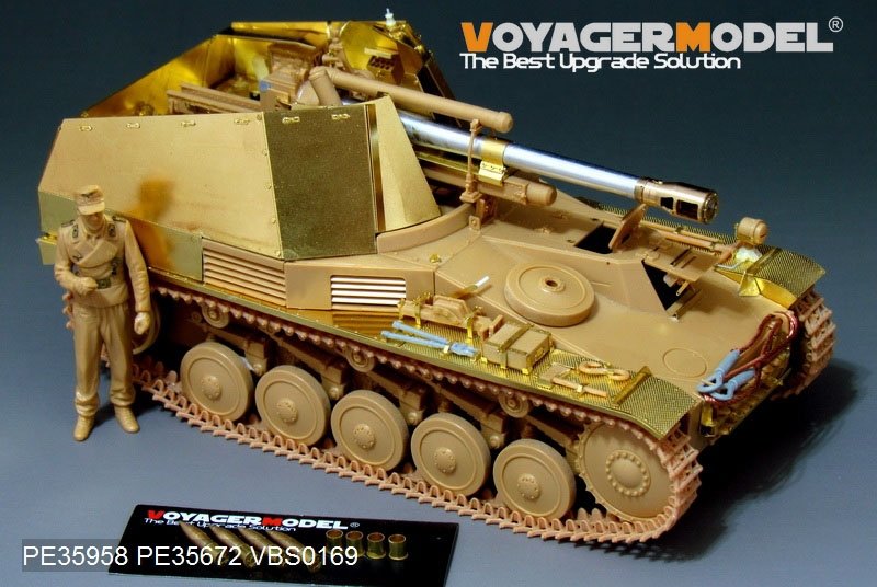 Voyager Model PE35958 WWII German self-propelled howitzer Wespe basic For TAMIYA 35200/35358 1/35 – image 5