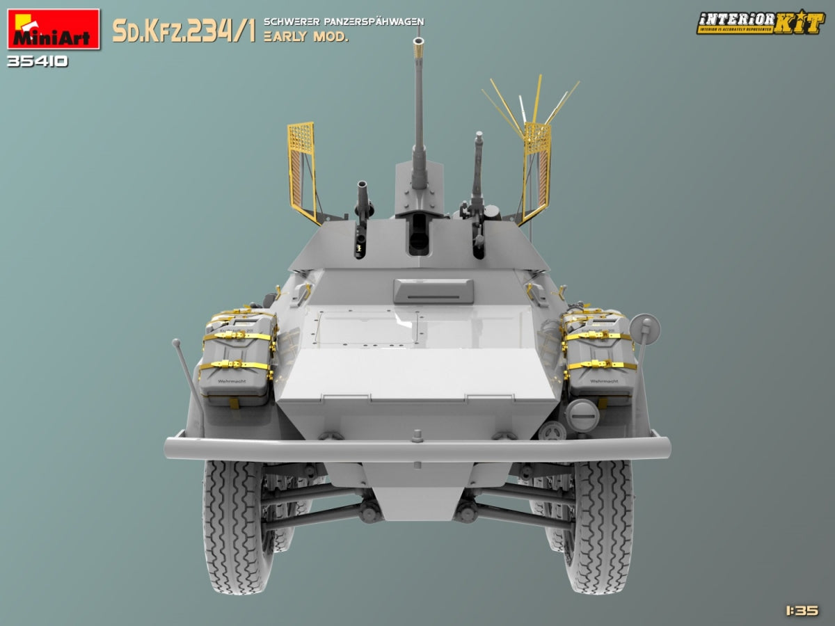 MiniArt 35410 Sd.Kfz.234/1 Schwerer Panzerspahwagen. EARLY MOD. INTERIOR KIT 1/35 – zdjęcie 11