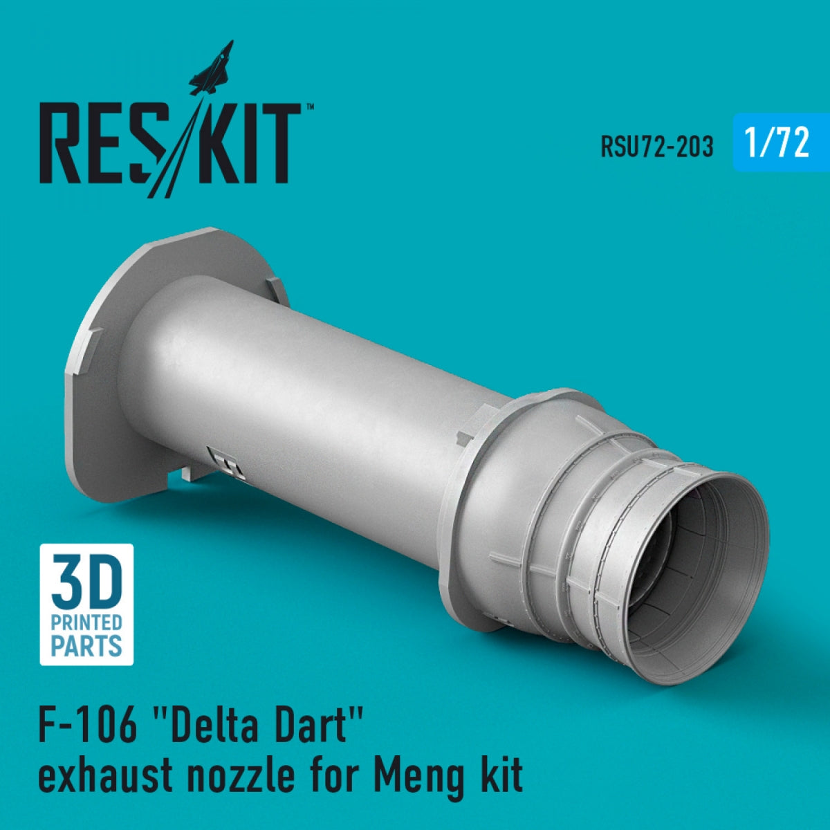 RESKIT RSU72-0203 F-106 &amp;quot;DELTA DART&amp;quot; EXHAUST NOZZLE FOR MENG KIT (3D PRINTED) 1/72