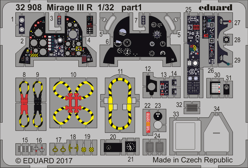 Eduard 32908 Mirage III R ITALERI 1/32