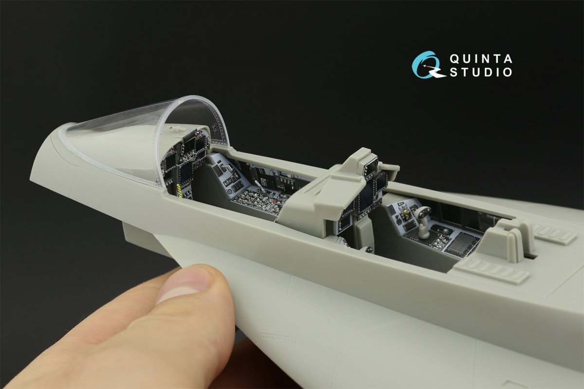 Quinta Studio QD32100 F/A-18F late / EA-18G 3D-Printed &amp;amp; coloured Interior on decal paper (Trumpeter) 1/32 – zdjęcie 10