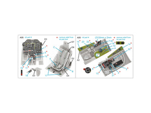 Quinta Studio QD48462 P-51D/K 3D-Printed colored Interior on decal paper (Meng) 1/48 – image 2