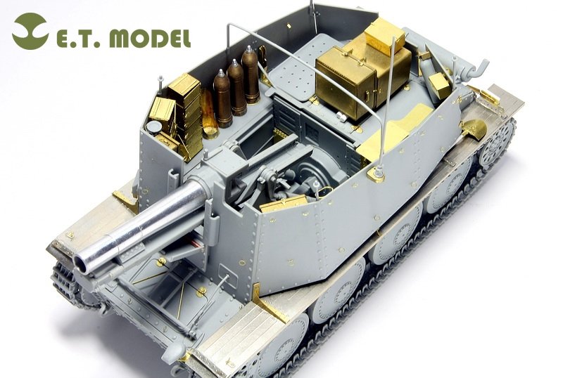 ET Model E35-005 WWII German Sd.Kfz.138/1 Ausf.H 15cm sIG33/1 “Grille” (For DRAGON 6470) (1/35) – image 5