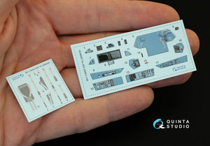 Quinta Studio QD48057 Su-35S 3D-Printed &amp;amp; coloured Interior on decal paper (for GWH kit) 1/48 – zdjęcie 2