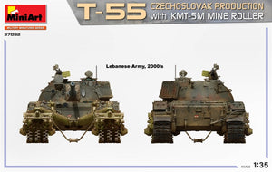 MiniArt 37092 T-55 CZECHOSLOVAK PRODUCTION with KMT-5M MINE ROLLER 1/35 – zdjęcie 7